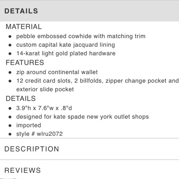 Kate Spade Highland Place Neda Zip Around Wallet - Picture 8 of 8